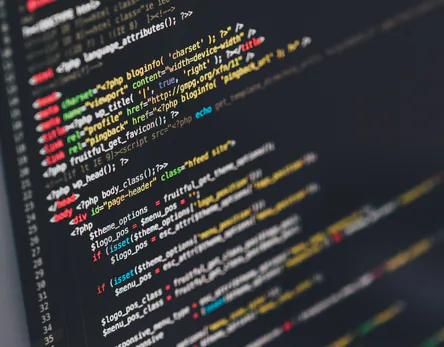 Program code on a screen